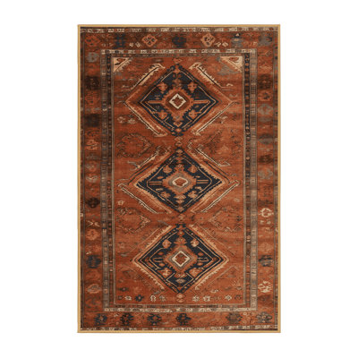 Machine Washable Turkish Brown Area Rug