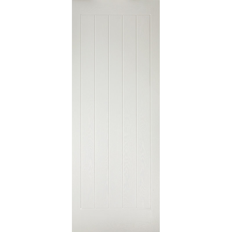GRP Mexicano White External Door, 2032mm H x 813mm W x 44mm D