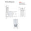 Yingze 1.28 Gallons GPF Elongated Chair Height Floor Mounted Back To Wall Toilets (Seat Included)