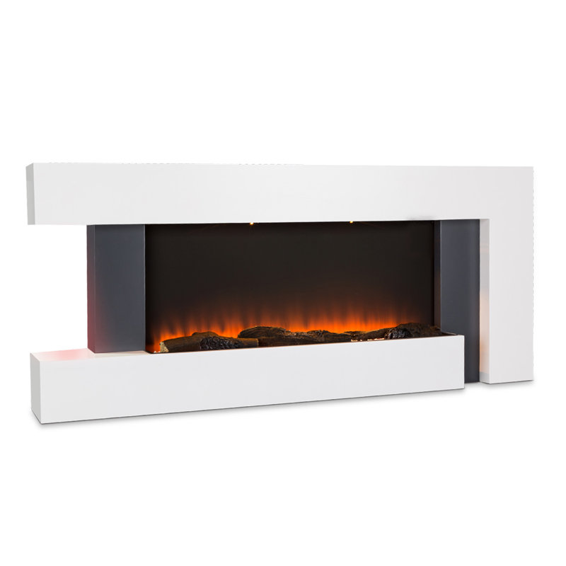 Klarstein 132cm W Electric Fireplace, White
