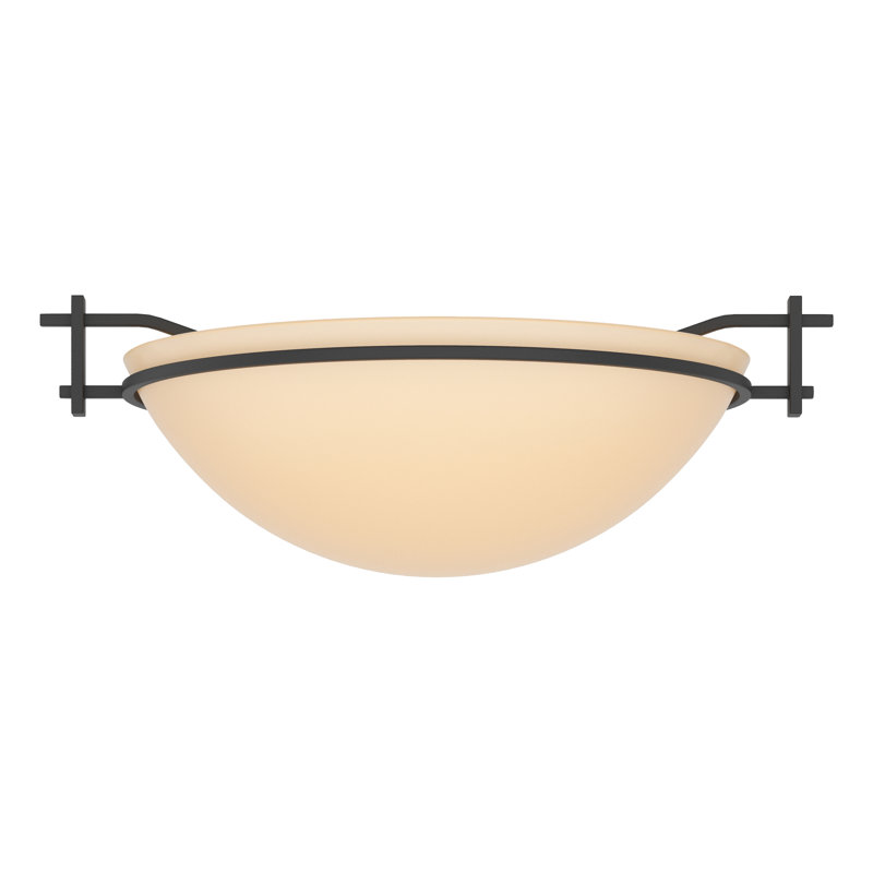 Plafonnier Moonband, Noir, Sable, H 4,5 po x l 11,4 po x P 11,4 po