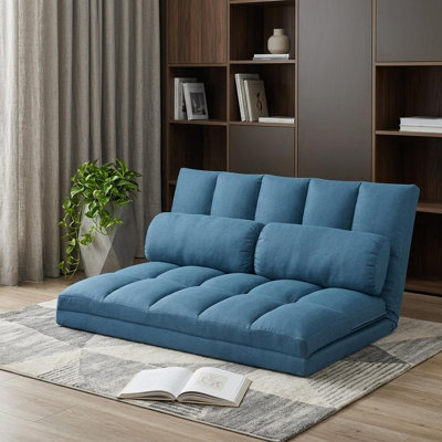 Causeuse-lit et coussins décoratifs de 45 po Gracie Mills