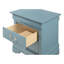 Table de chevet compacte sarcelle traditionnelle-421348388