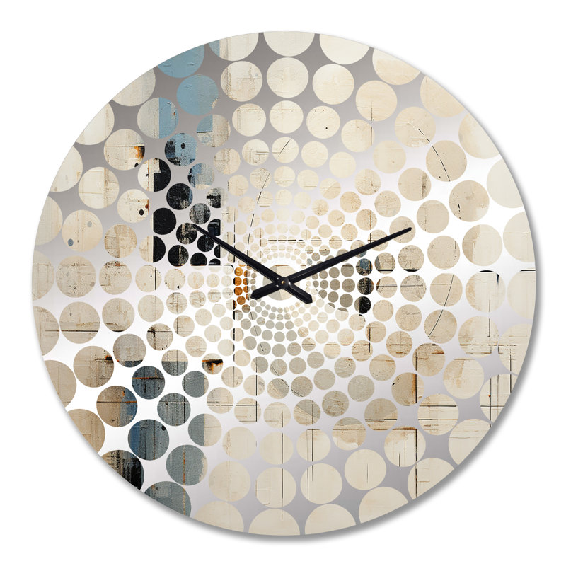 Machado - Horloge murale peinture abstraite, Grand