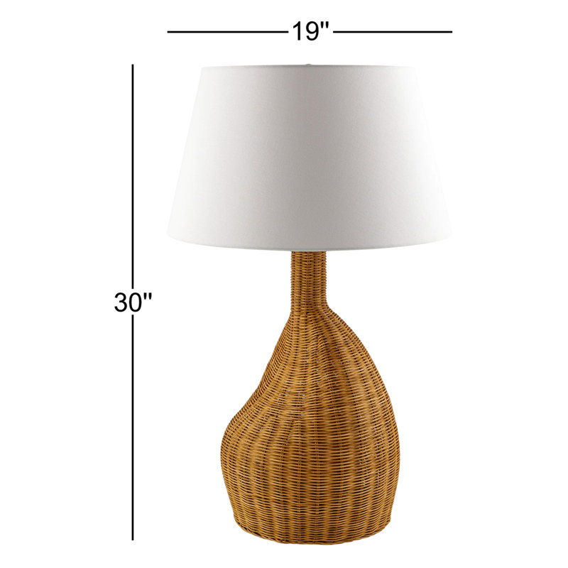 Dehn Wicker/Rattan Table Lamp