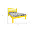 Cadre de lit double en bois massif-123820511