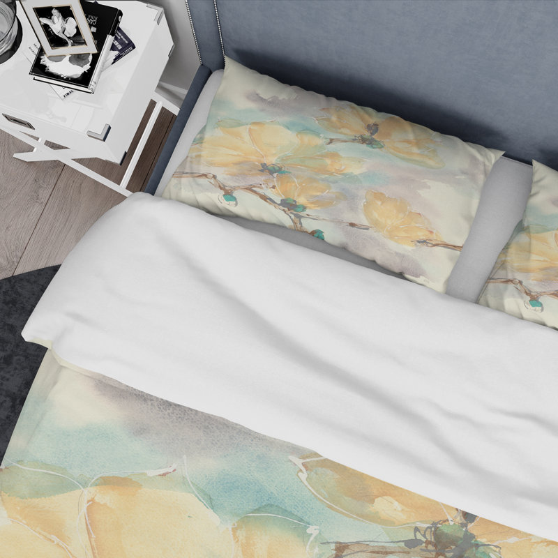Ensemble de housse de couette en microfibre beige, Housse de couette double / grand et 2 taies
