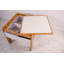 Table d'activité en bois compatible avec blocs de construction 2-en-1 Isabelle & Max ™ avec 4 bacs de rangement, naturel / blanc