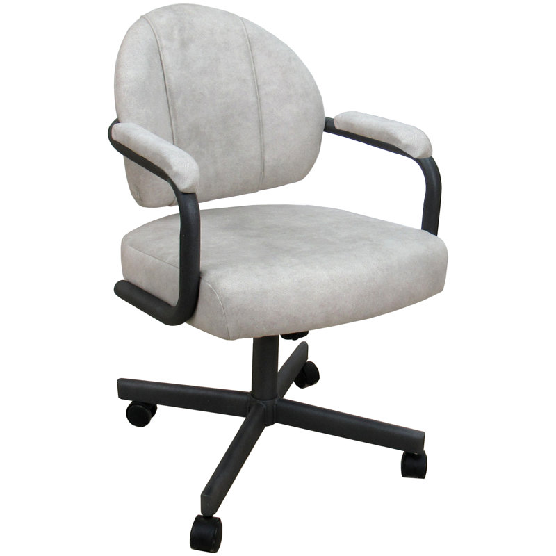 Jurre Arm Chair Dining Chair, Black, Outlier Stucco