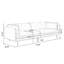 Canapé modulaire blanc en similicuir-1525461288