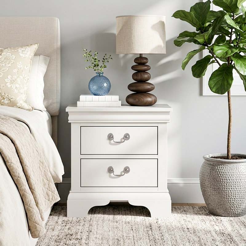 Two-Drawer Classic Nightstand