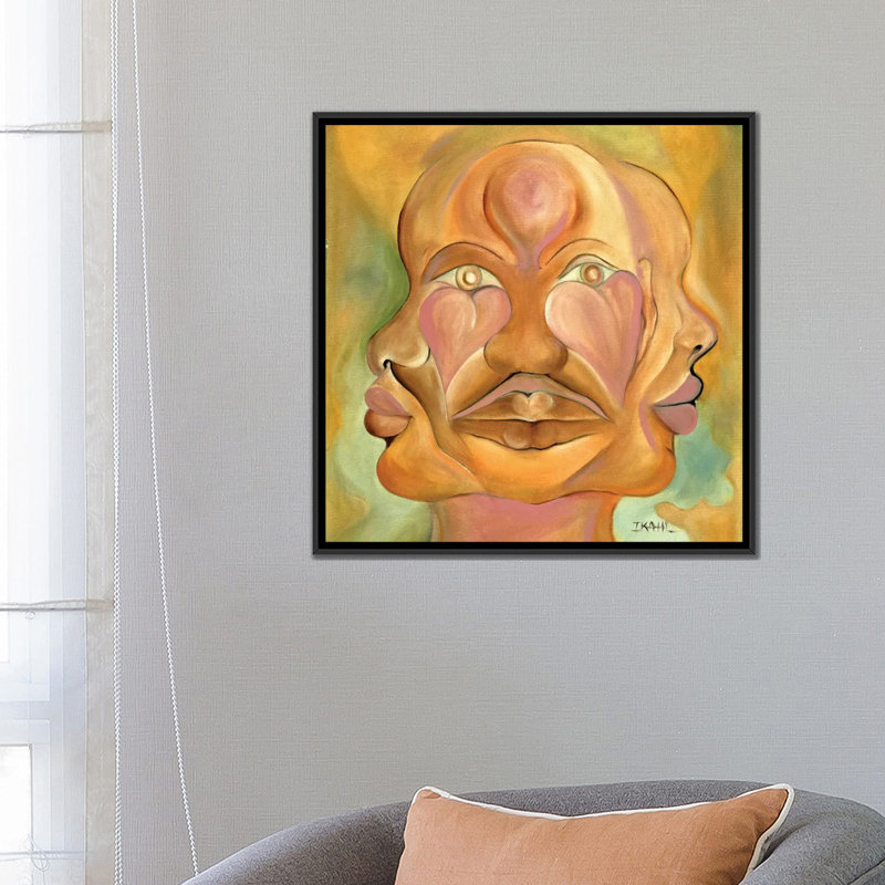 «Face of Copulation», reproduction sur toile, H 18 po x l 18 po x P 1,5 po, Toile encadrée noire, Pas de tapis