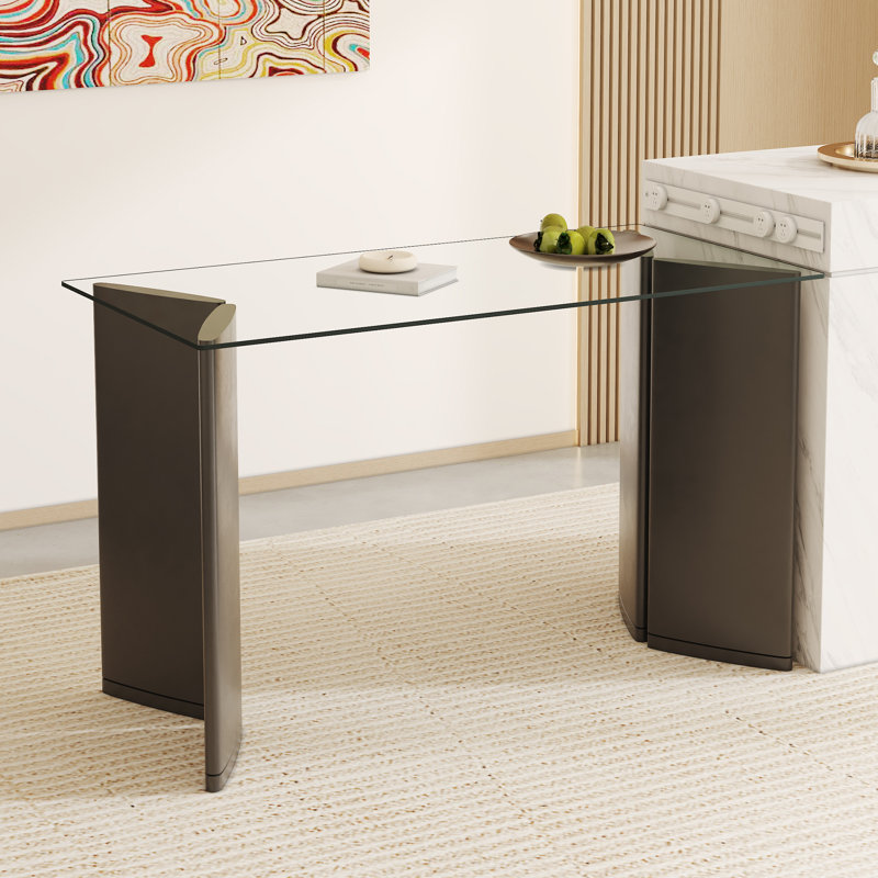 Only Separate Glass Tabletop.rectangular Heat-resistant Transparent Tempered Glass Tabletop.suitable For Various Occasions Such As Kitchens And Restaurants.
