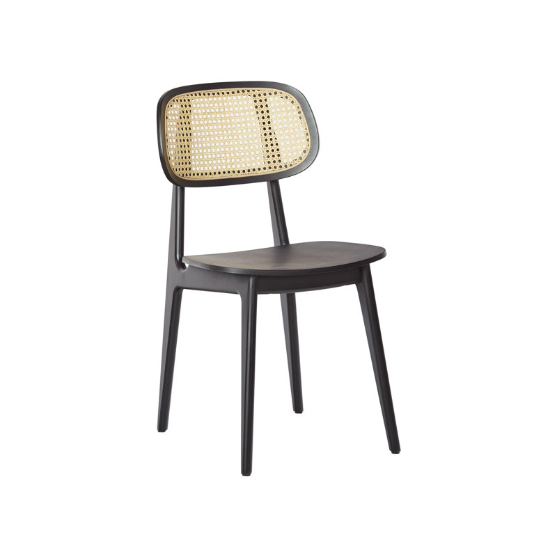Chaise d'appoint en bois massif Stutz