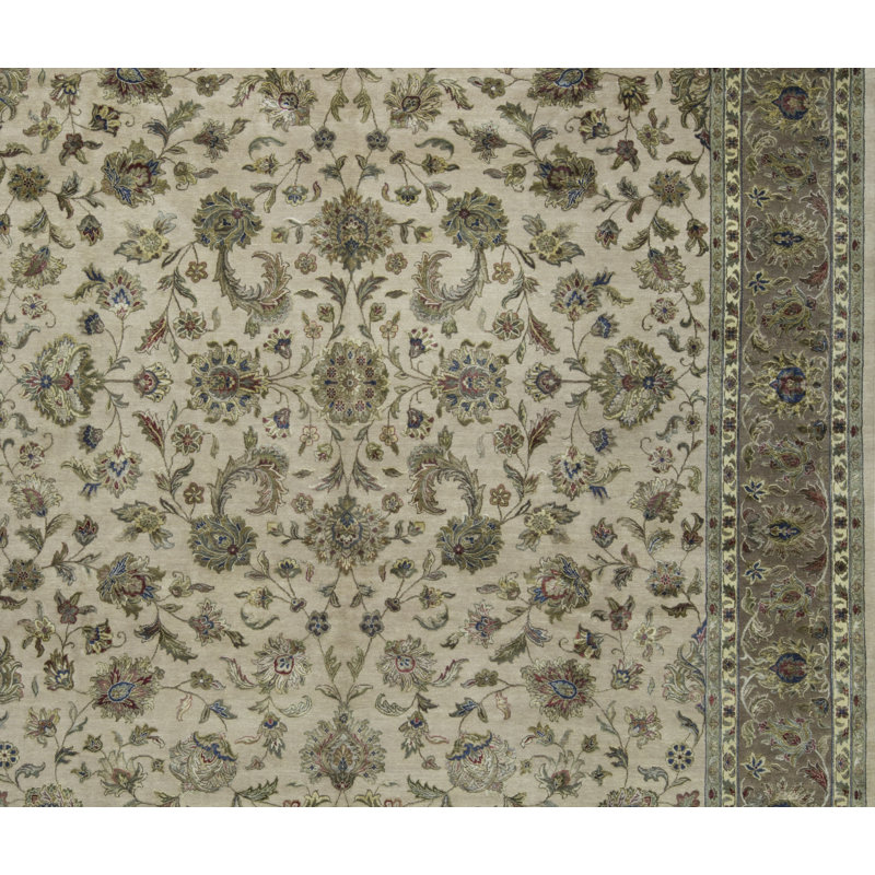 One-of-a-Kind Rectangle 12'1" x 15'3" Hand Knotted Area Rug