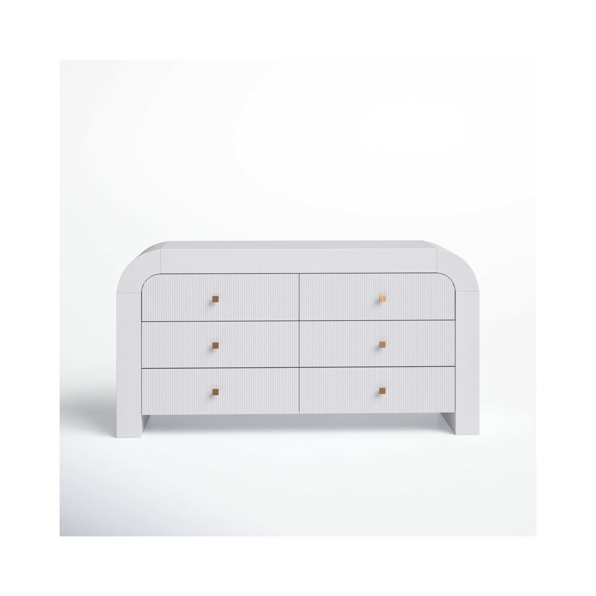 Baxley 6 - Drawer Double Dresser, White