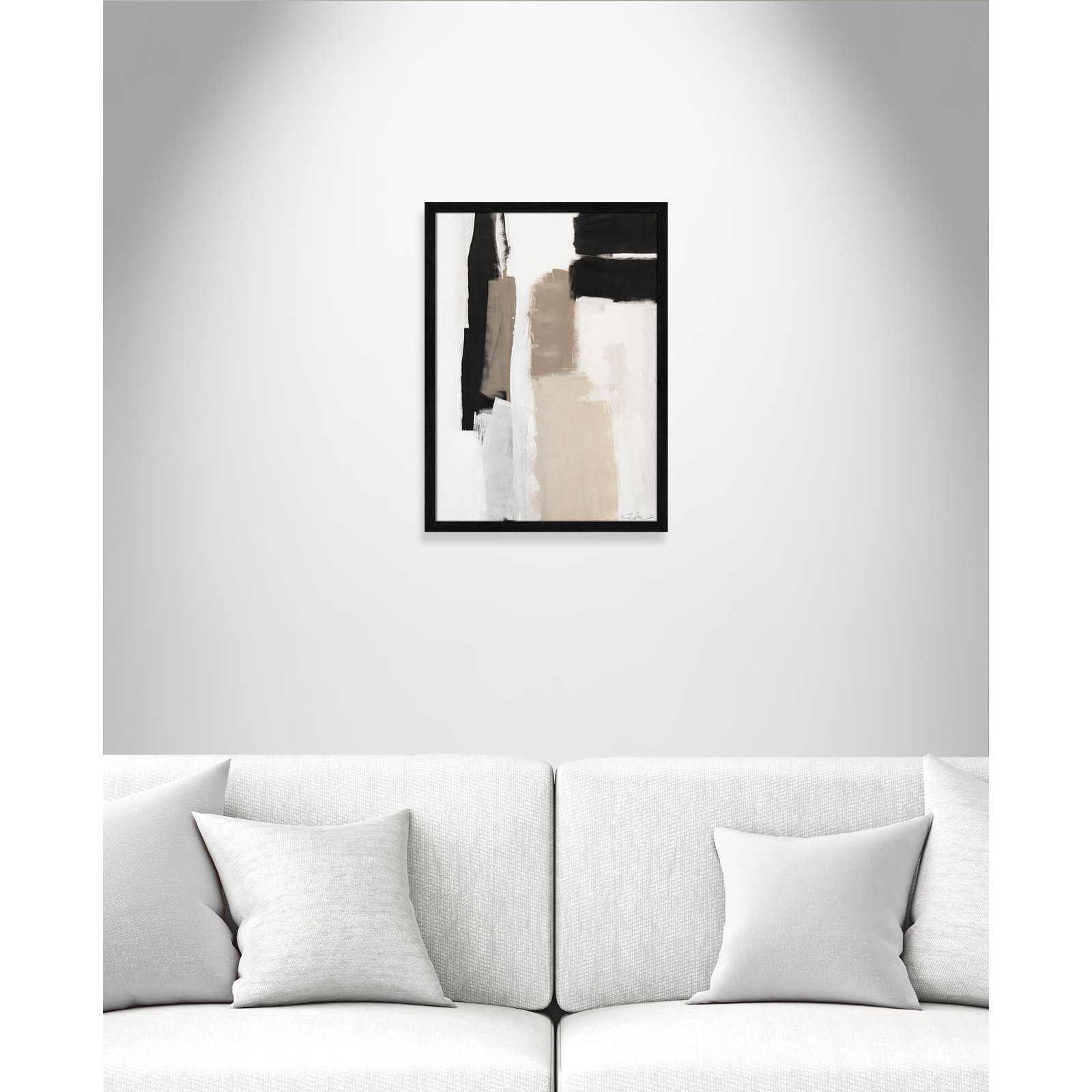 Earth Scapes II Print, 23" H x 17" W x 1.25" D, Black Slim Unmatted Picture Framed