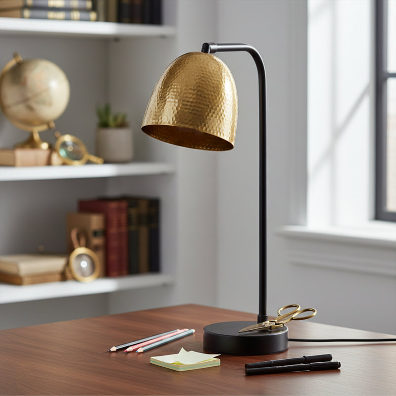 Auerbach 20" Arched Metal Task Table Lamp