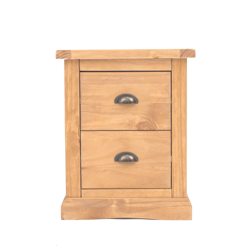 Sarkar 45 cm W Bedside Table, Chamfered