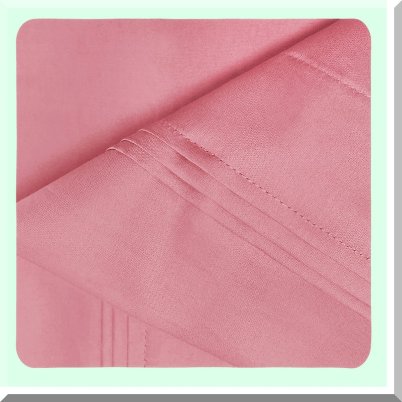 Blush Cotton Dream Pillowcase Set - Soft Solid Color Pillow Covers for Bedroom Decor - 2-Piece Set for Comfortable Sleep and Relaxation