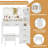 Makeup Vanity Table with Mirror & 9 LED Light Bulbs