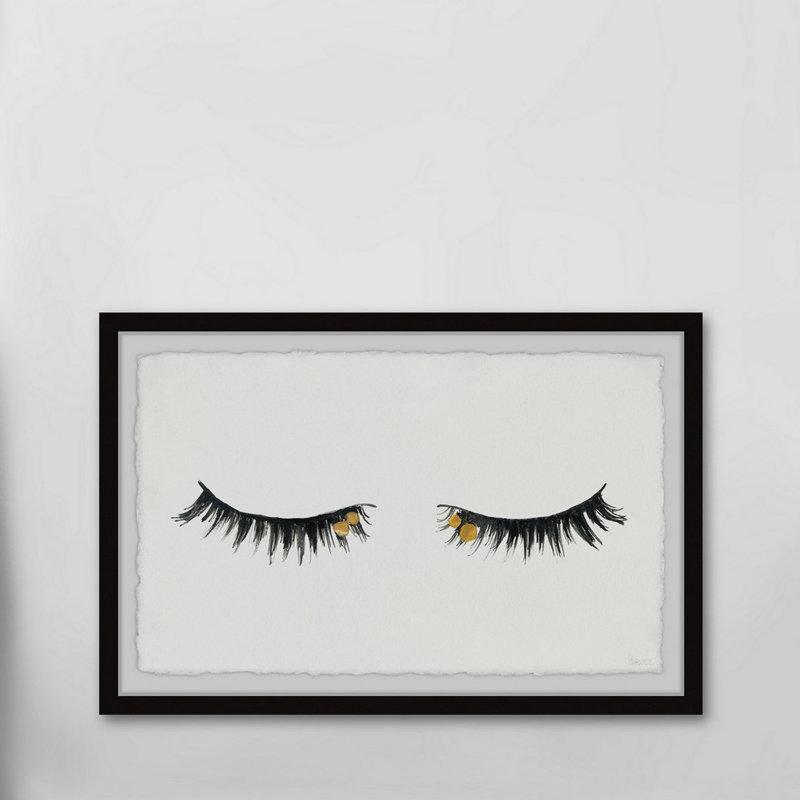 «Golden Lash II», reproduction encadrée, H 8 po x l 12 po x P 1,5 po