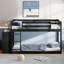 Lit simple superposé au-dessus avec 4 tiroirs pratiques et 3 tablettes pour la maison et le style-82035817-82035818
