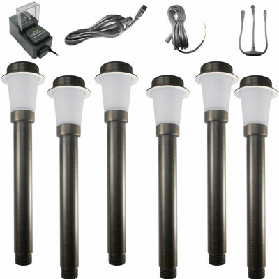 LED Mini Area Light Fixture Pro Kit, 6 Pieces, Bulbs And Accessories Included