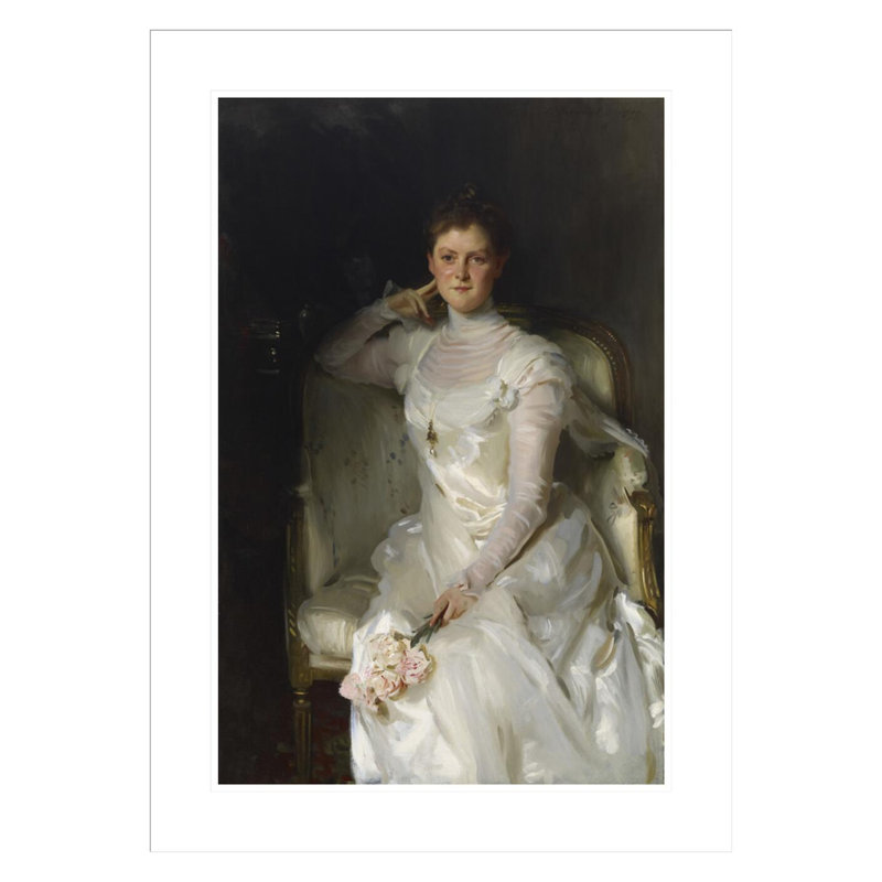 Mme. Joshua Montgomery Sears (Sarah Choate Sears) par John Singer Sargent, impression giclée encadrée, H 29,5 po x l 21,46 po