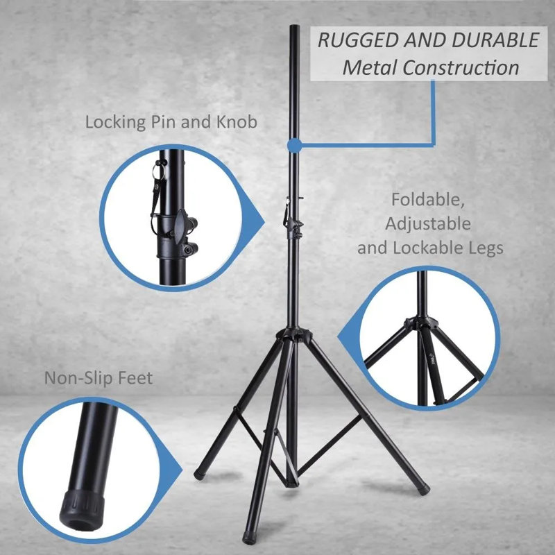 76'' Adjustable Height Speaker Stand