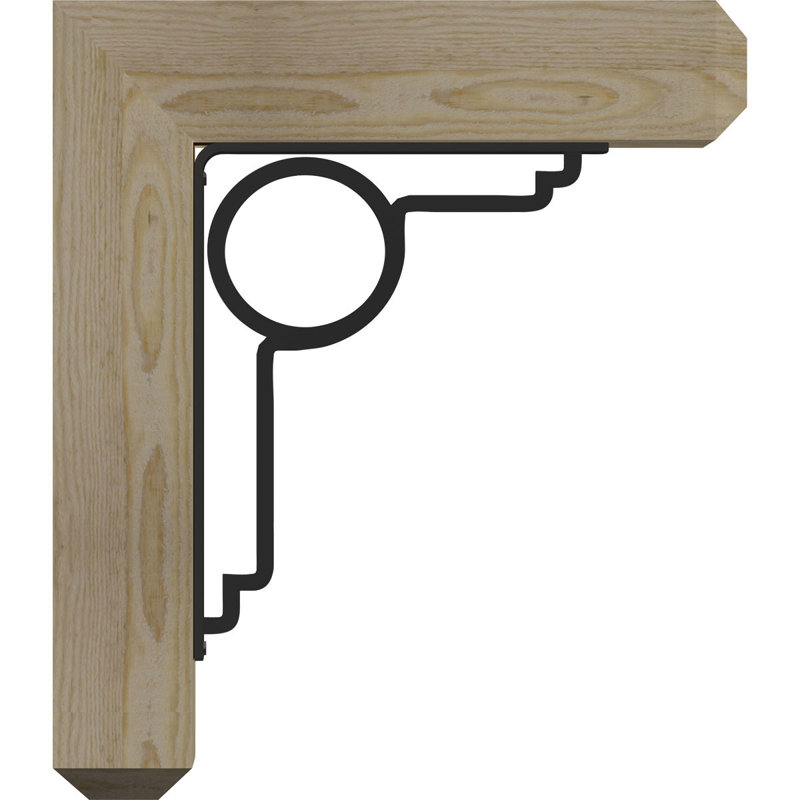 Support pour fer à repasser simple 4 po Maria, H 18 po x P 15 1/2 po, 3 1/2"W x 4"T Douglas Fir (Smooth)