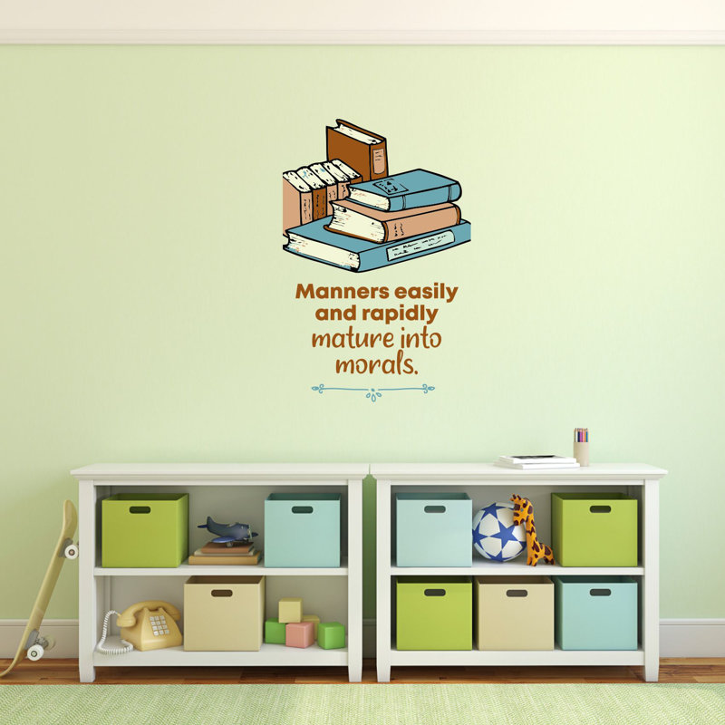 Text & Numbers Wall Decal, 10" H x 8" W
