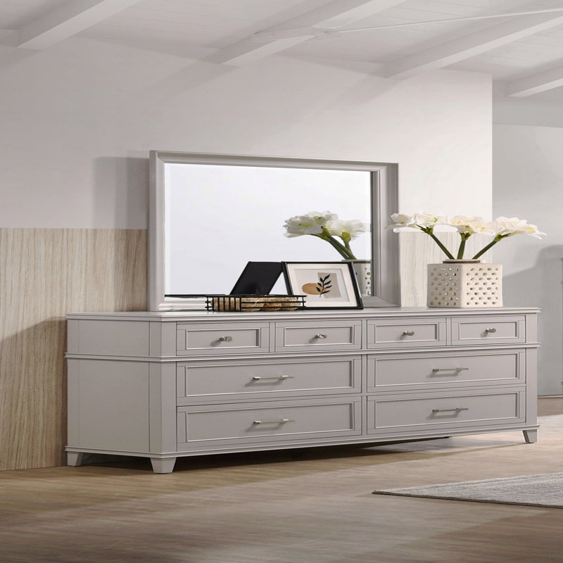 Commode 6 tiroirs, Gris
