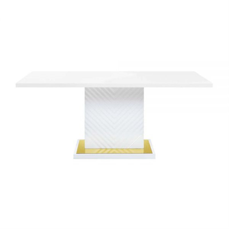 Table de salle à manger Gaines, Blanc