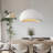 Jimyah 1- Light White Polyesters Unique/Statement Modern Pendant-1328321283