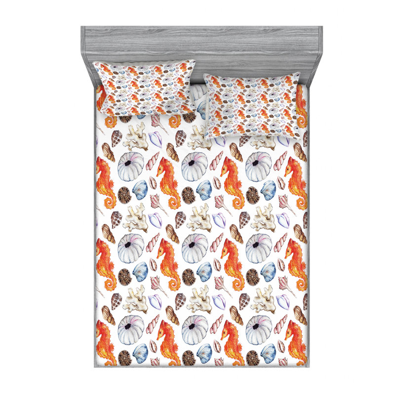 Microfiber Sheet Set, Queen Sheet Set with Fitted Sheet
