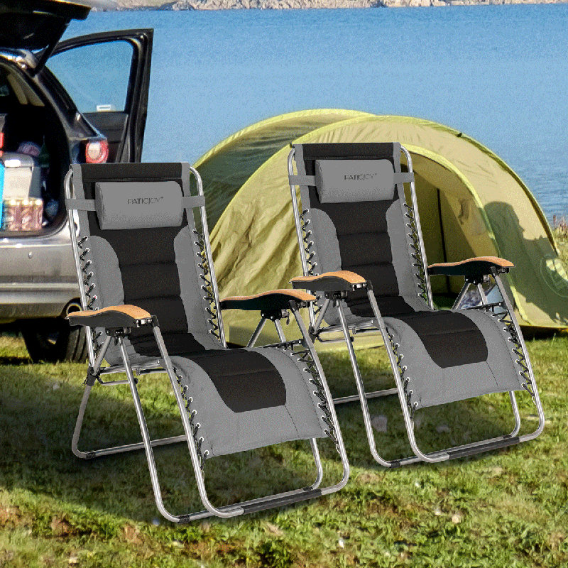 Folding Zero Gravity Chair, Gray