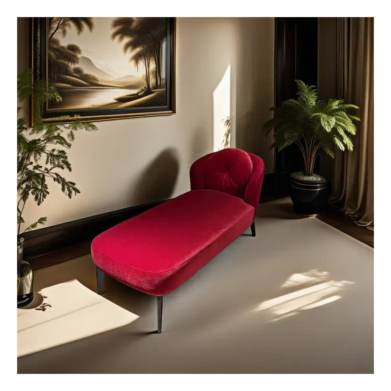 Chaise longue simple et moderne en flanelle