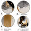 Gold Touch Art Deco II - Art abstrait rond en métal-109588304