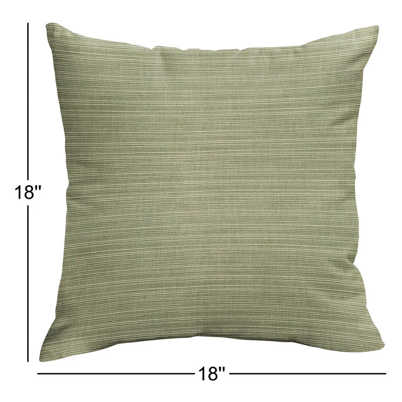 Diceman Sunbrella® Outdoor Reversible Throw Pillow, 18" x 18", Tan