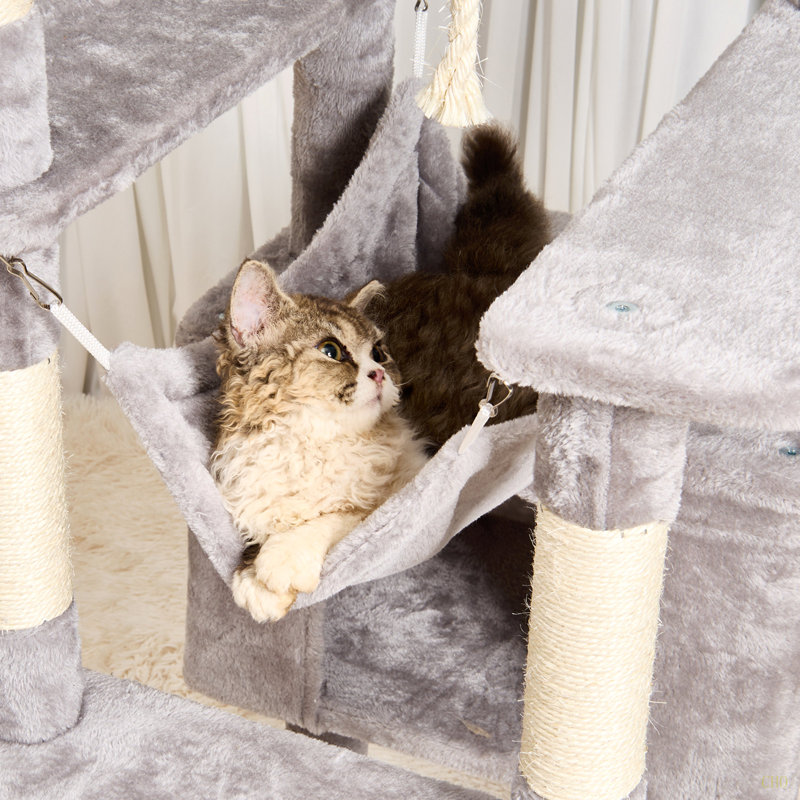 Arbre à chat avec tour à chat en sisal 72 po