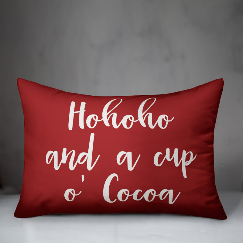  Coussin Hohoho and a Cup O 'Cocoa, Rouge