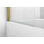 Porte de baignoire pivotante avec verre trempé transparent l 34 po x H 58 po-94006196