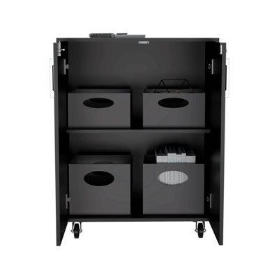Wenge Rectangle Storage Cabinet Base