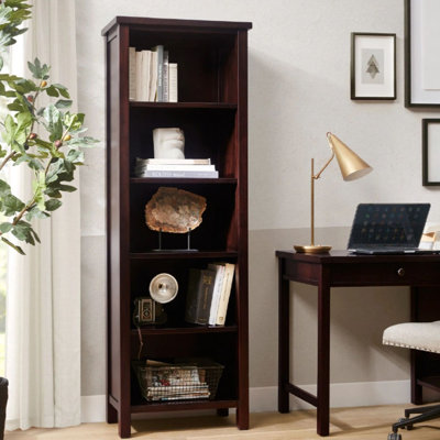 Solid Wood Birch Five-Layer Storage Bookcase