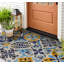 Non-Slip Floral Outdoor Doormat-1443030936