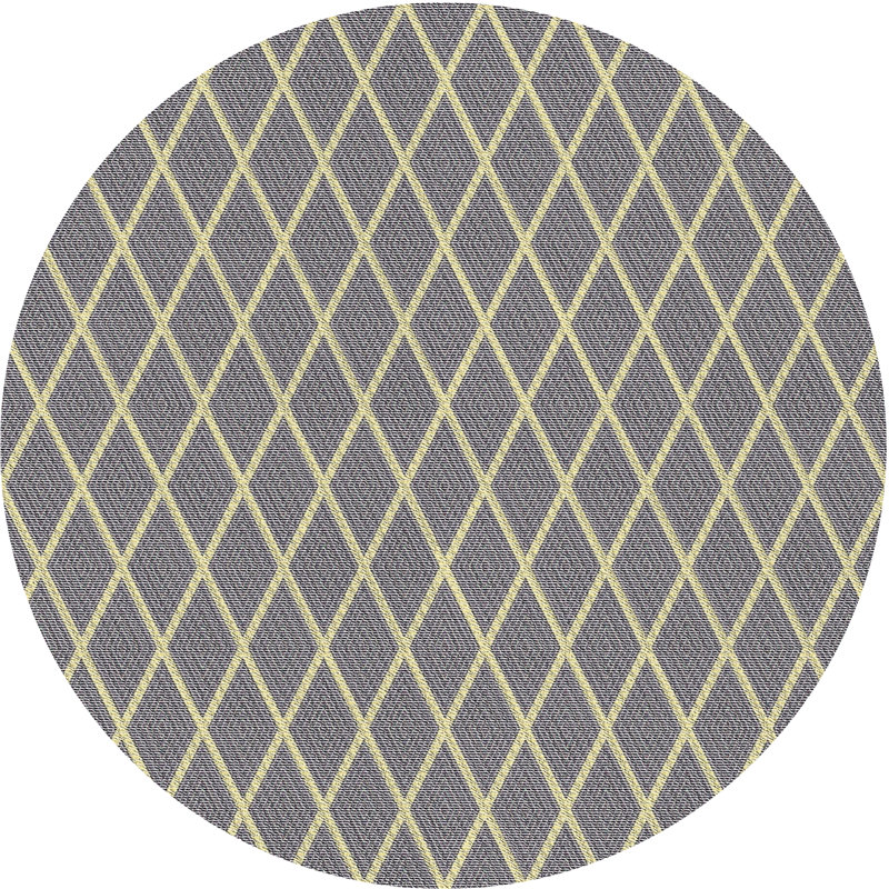 Rutz Geometric Indoor Rug, Round 5'