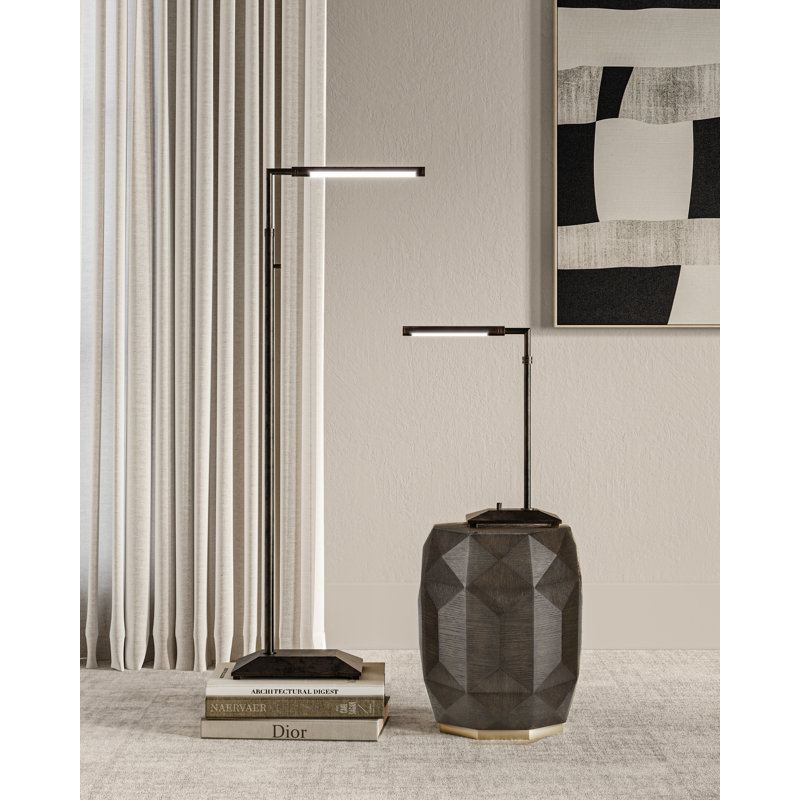 Autrand LED Floor Lamp, Antique Brass