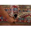 Tapis oriental géométrique brun Kazak