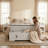47" Upholstered Storage Bench With Safety Hinges